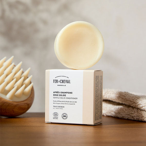 Après-Shampoing Doux Solide 45g - Ambiance - Savonnerie Fer à Cheval
