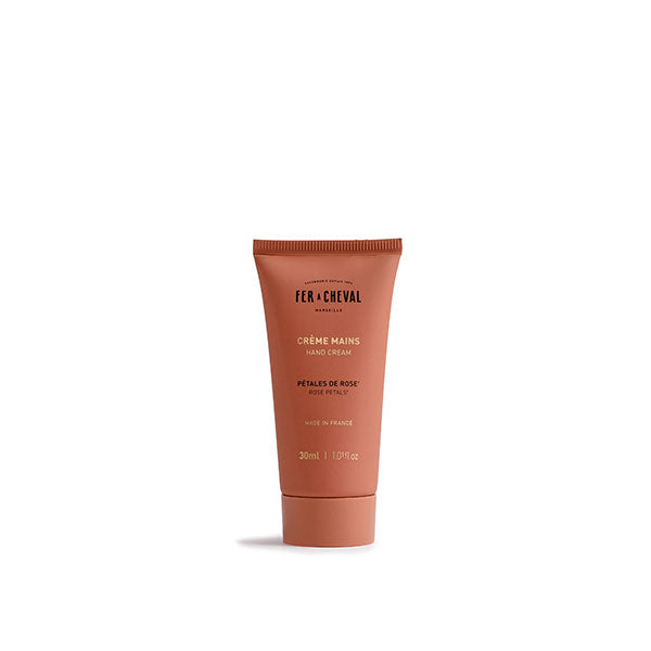 Crème Mains Parfumée Pétales de Rose 30ml - Savonnerie Fer à Cheval