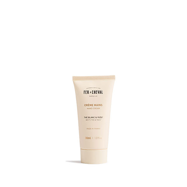Crème Mains Parfumée Thé Blanc & Yuzu 30ml - Savonnerie Fer à Cheval