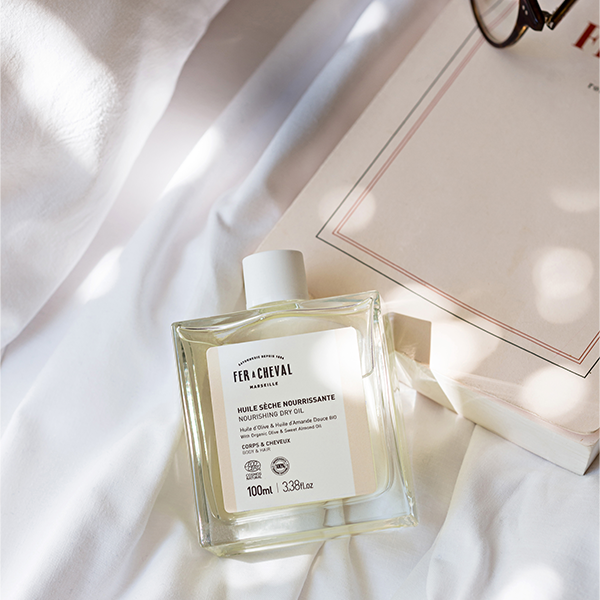 Huile Sèche Nourrissante 100 ml - Ambiance - Savonnerie Fer à Cheval