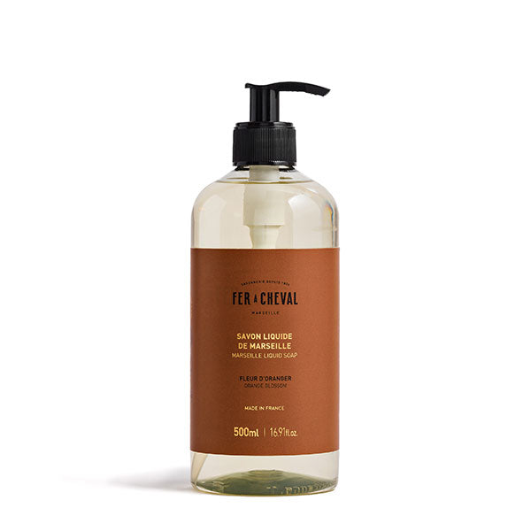 Savon Liquide de Marseille Fleur d'Oranger 500ml - Savonnerie Fer à Cheval