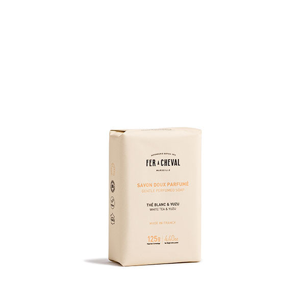 Savon Doux Parfumé Thé Blanc & Yuzu 125g - Savonnerie Fer à Cheval