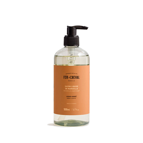 Savon Liquide de Marseille Jasmin Ambré 500ml - Savonnerie Fer à Cheval