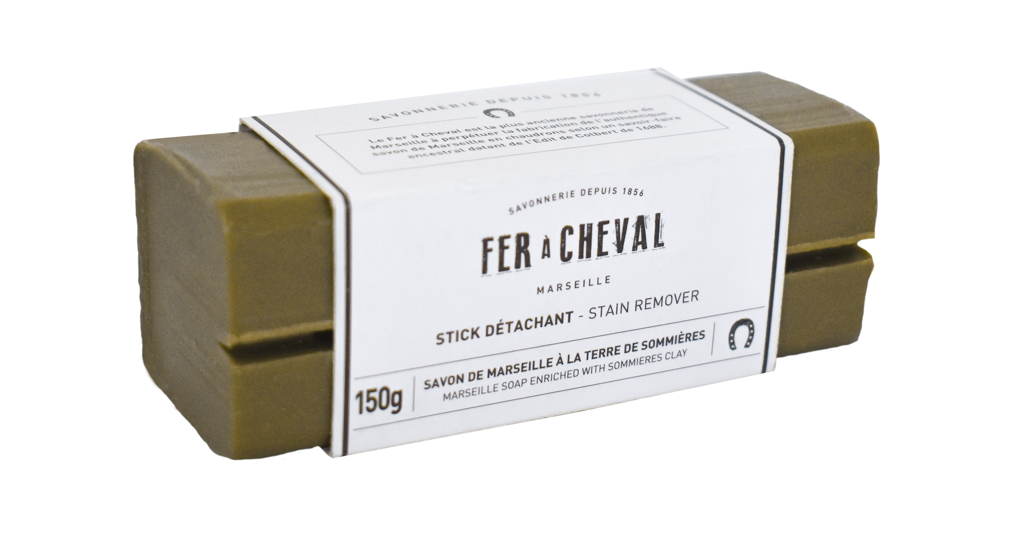 Stick Détachant à la Terre de Sommières 150g - Ambiance - Savonnerie Fer à Cheval