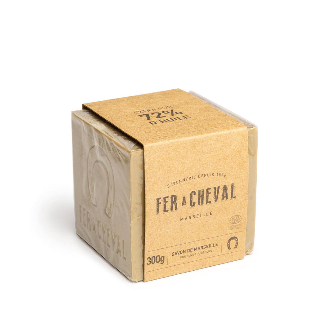 Savon de Marseille 300g gravé Personnalisé Olive - Savonnerie Fer à Cheval