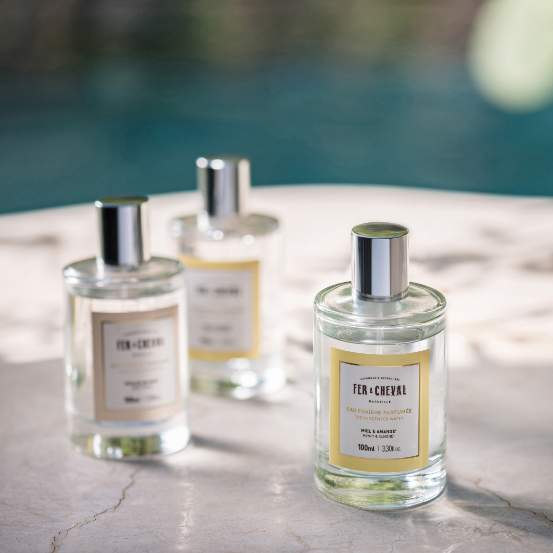 Rituel parfumé à Composer : Eau Fraîche | Savon Doux | Crème main - Ambiance - Savonnerie Fer à Cheval