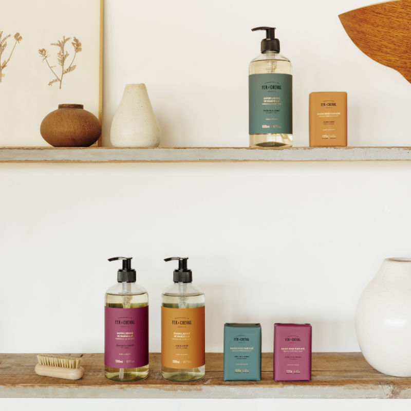 Routine Parfumée à composer : Savon liquide | Savon Doux | Crème main - Ambiance3 - Savonnerie Fer à Cheval