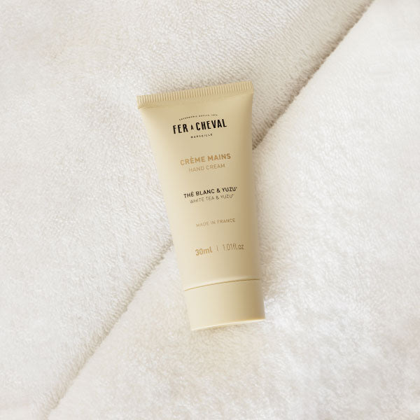Crème Mains Parfumée Thé Blanc & Yuzu 30ml - Ambiance - Savonnerie Fer à Cheval