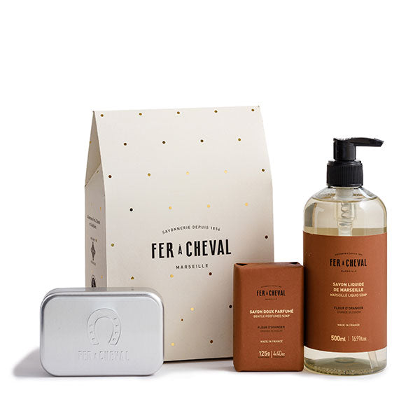 Coffret de Noël 2025 - Rituel Parfumé Fleur d'Oranger - Savonnerie Fer à Cheval