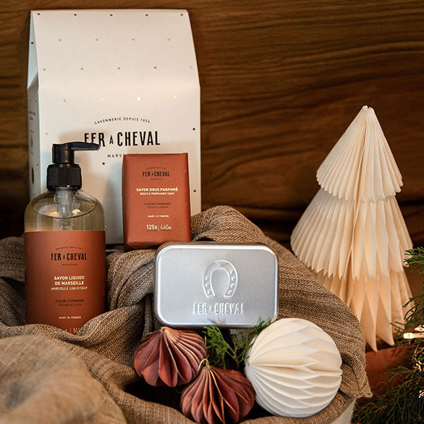 Coffret de Noël 2025 - Rituel Parfumé Fleur d'Oranger - Ambiance - Savonnerie Fer à Cheval