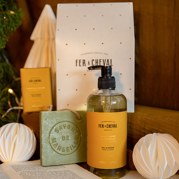 Coffret de Noël 2025 - Rituel Parfumé Miel & Amande - Ambiance - Savonnerie Fer à Cheval
