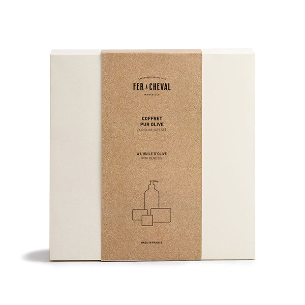 Coffret 100% Pur Olive - Ambiance - Savonnerie Fer à Cheval
