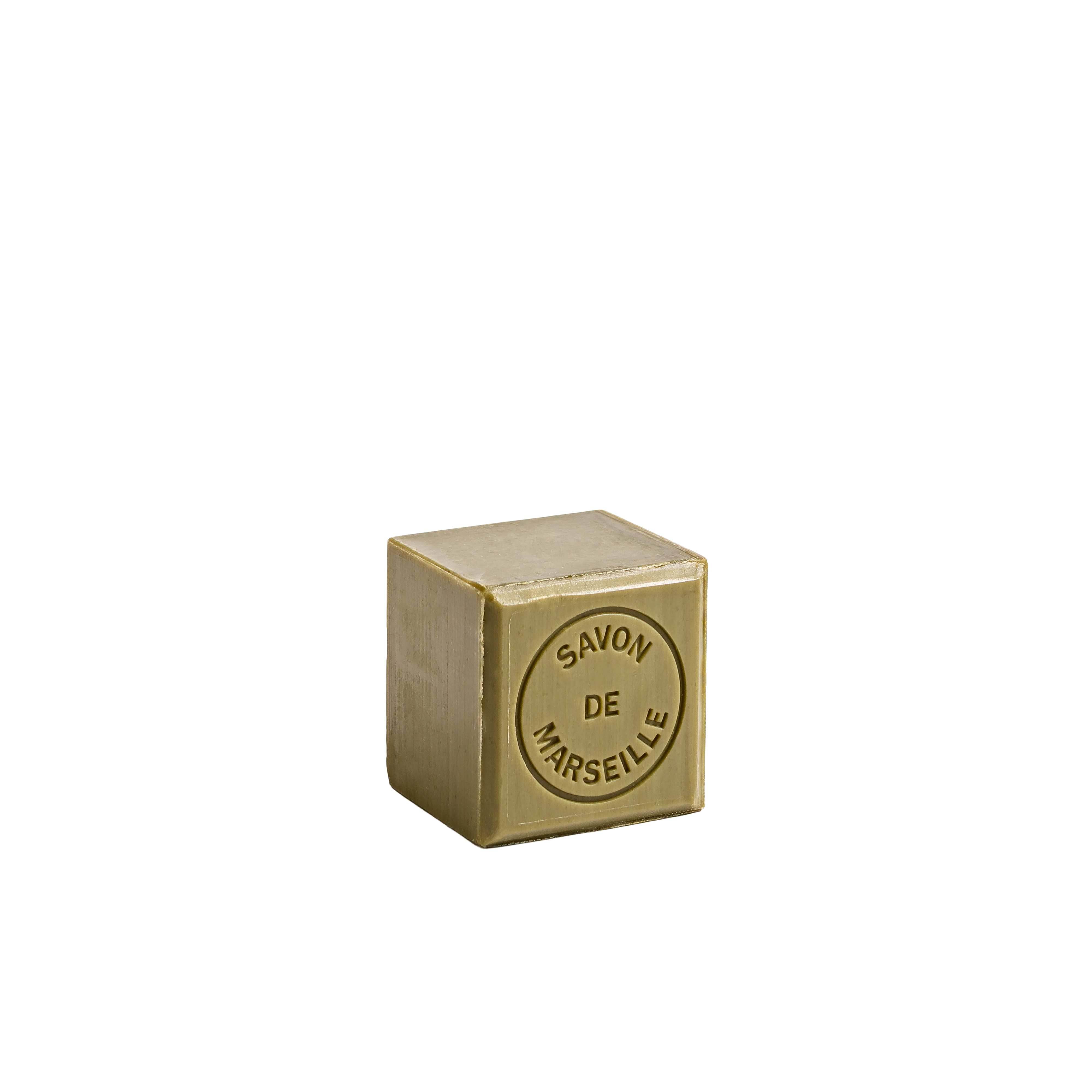 Cube Pur Olive Sans Étui 100g - Ambiance - Savonnerie Fer à Cheval