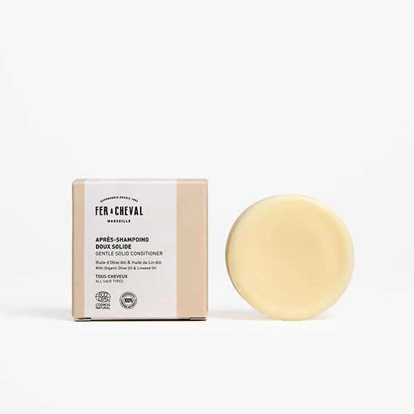 Après-Shampoing Doux Solide 45g - Savonnerie Fer à Cheval