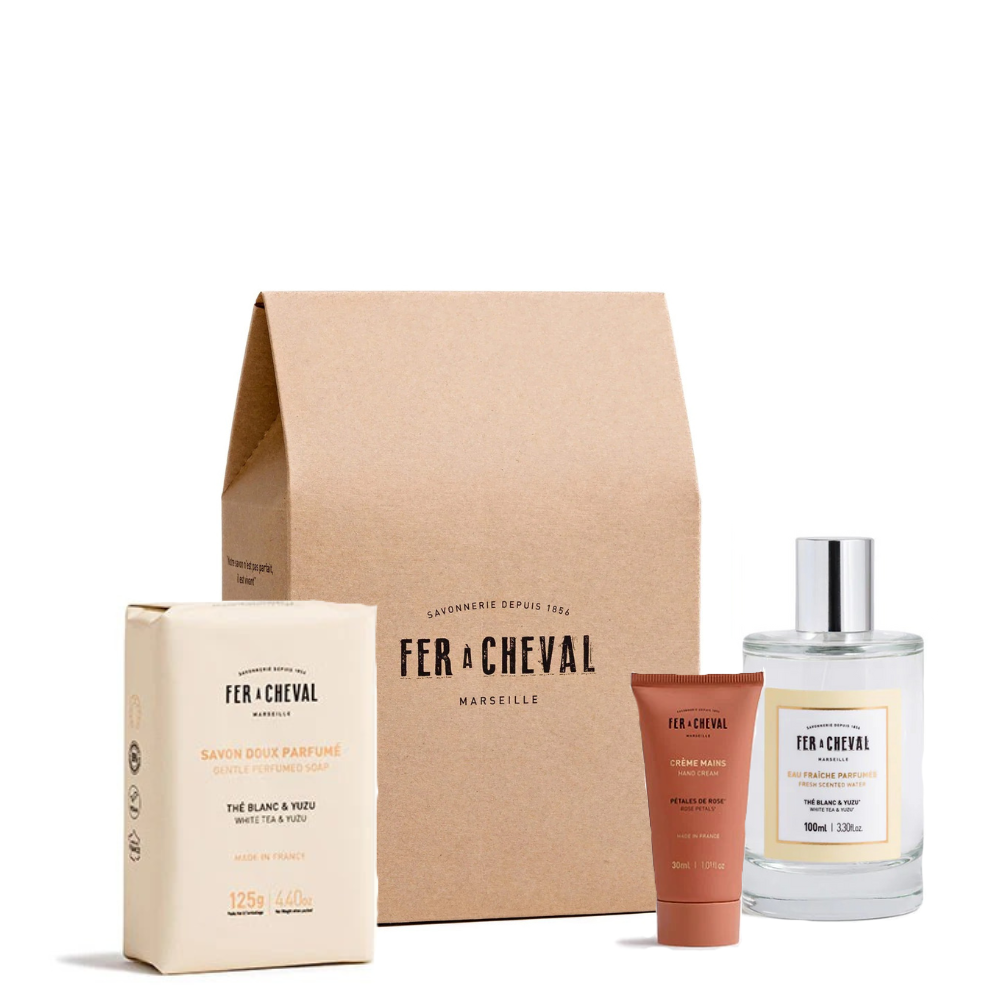 Rituel parfumé à Composer : Eau Fraîche  | Savon Doux | Crème main - Savonnerie Fer à Cheval
