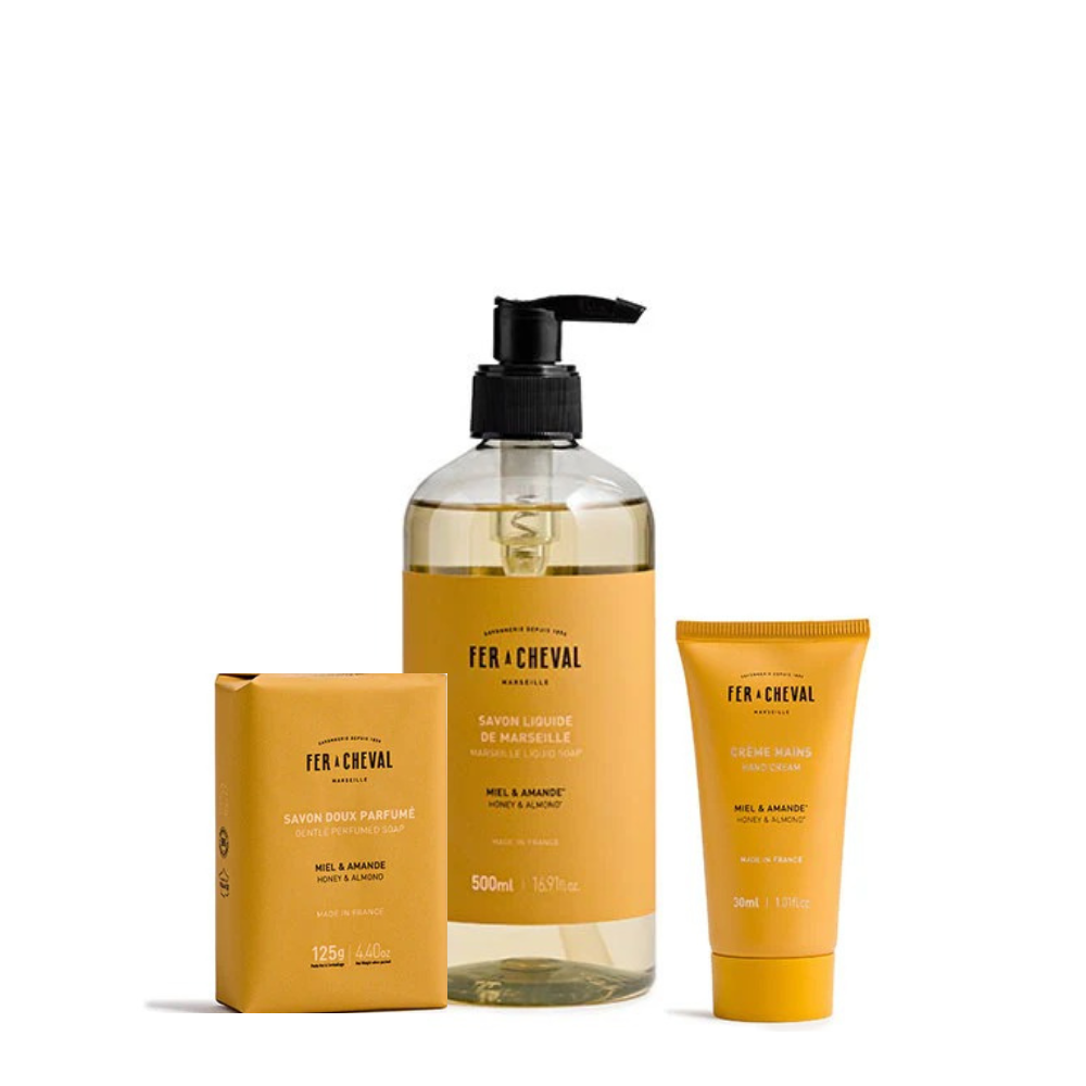Routine Parfumée à composer : Savon liquide | Savon Doux | Crème main - Savonnerie Fer à Cheval