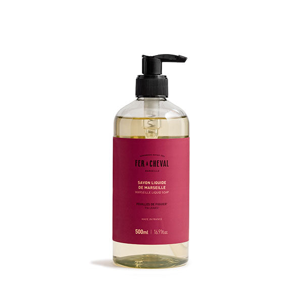 Savon Liquide de Marseille Feuilles de Figuier 500ml - Savonnerie Fer à Cheval
