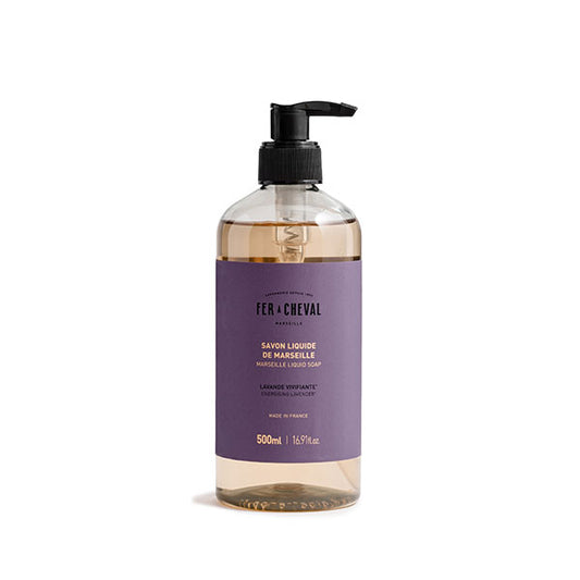 Savon Liquide de Marseille Lavande Vivifiante 500ml - Savonnerie Fer à Cheval