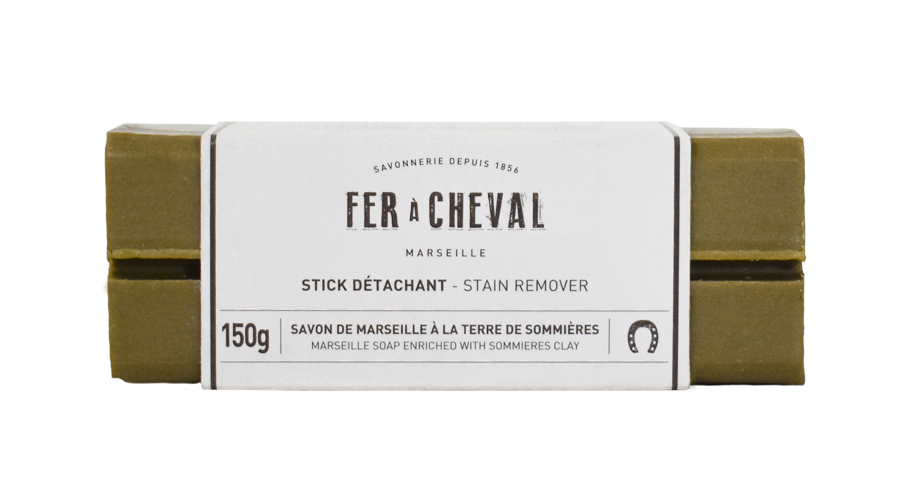 Stick Détachant à la Terre de Sommières 150g - Savonnerie Fer à Cheval