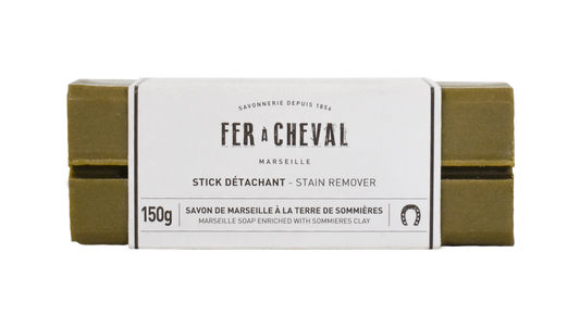 Stick Détachant à la Terre de Sommières 150g - Savonnerie Fer à Cheval