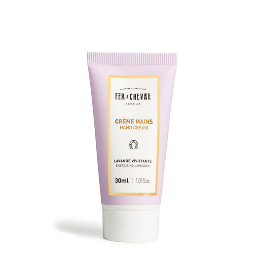 Crème Mains Parfumée Lavande Vivifiante 30ml - Savonnerie Fer à Cheval