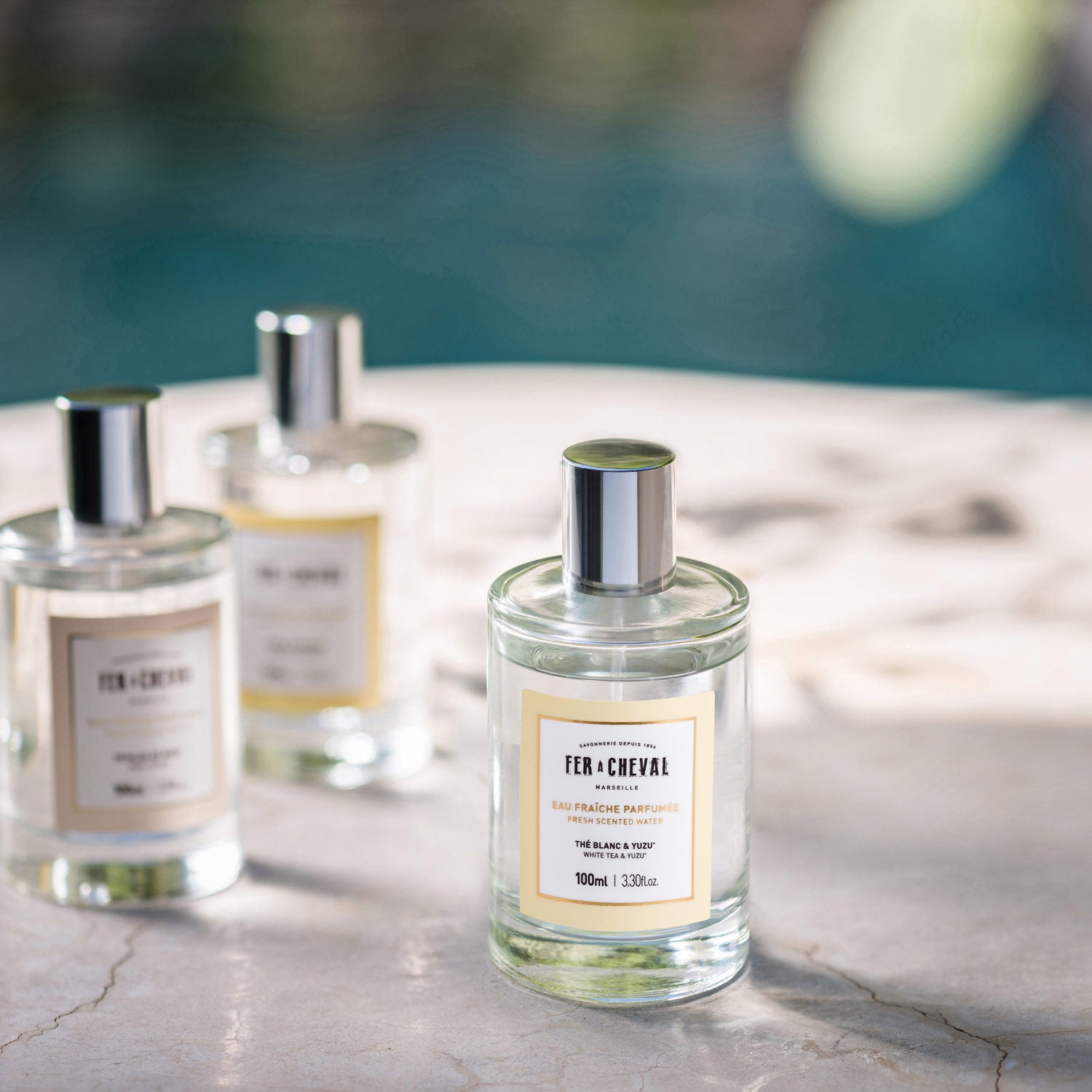 Eau Fraîche Parfumée Thé Blanc Yuzu 100ml - Ambiance - Savonnerie Fer à Cheval