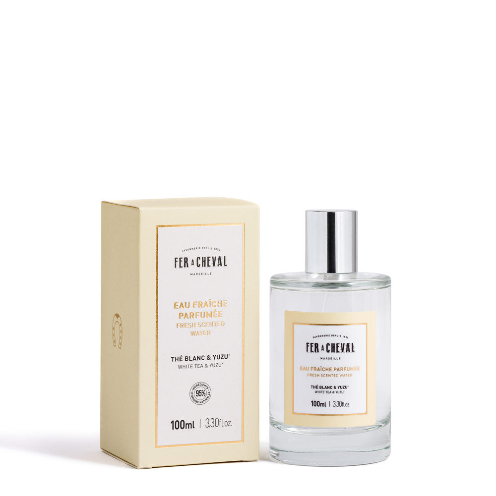 Eau Fraîche Parfumée Thé Blanc Yuzu 100ml - Savonnerie Fer à Cheval