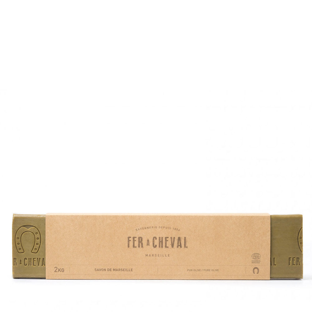Barre Pur Olive 2kg - Savonnerie Fer à Cheval