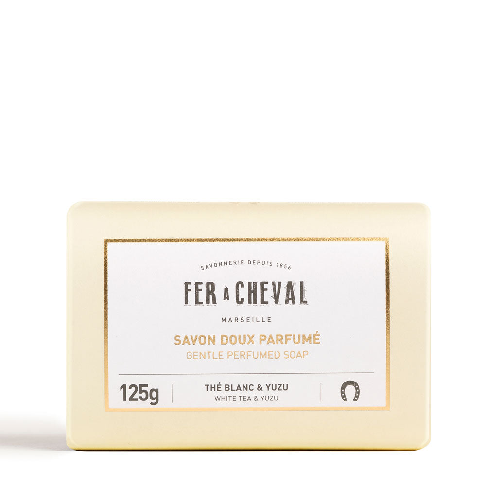 Savon Doux Parfumé Thé Blanc & Yuzu 125g - Savonnerie Fer à Cheval