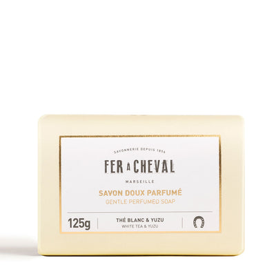 Savon Doux Parfumé Thé Blanc & Yuzu 125g - Savonnerie Fer à Cheval