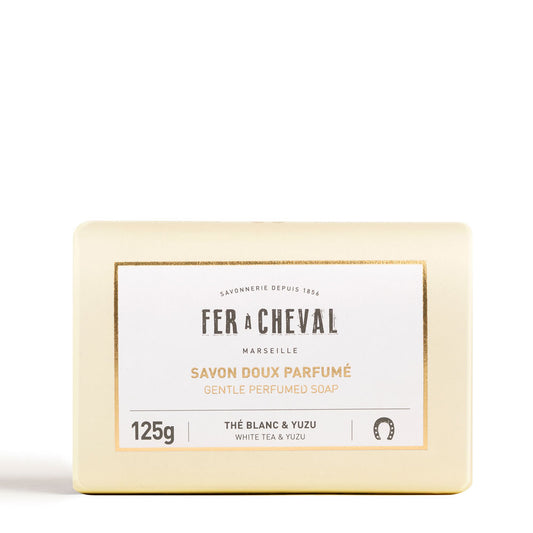 Savon Doux Parfumé Thé Blanc & Yuzu 125g - Savonnerie Fer à Cheval