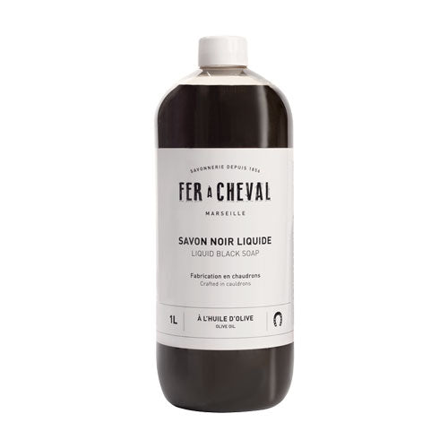 Savon Noir Liquide 1L - Savonnerie Fer à Cheval