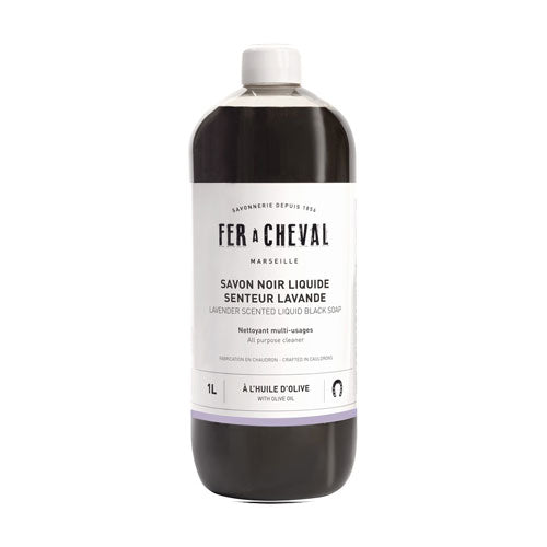 Savon Noir Liquide Senteur Lavande 1L - Savonnerie Fer à Cheval