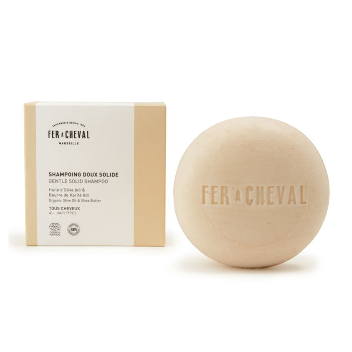 Kit Shampoing Doux Solide 100g et Porte-Savon Aimanté - Ambiance2 - Savonnerie Fer à Cheval