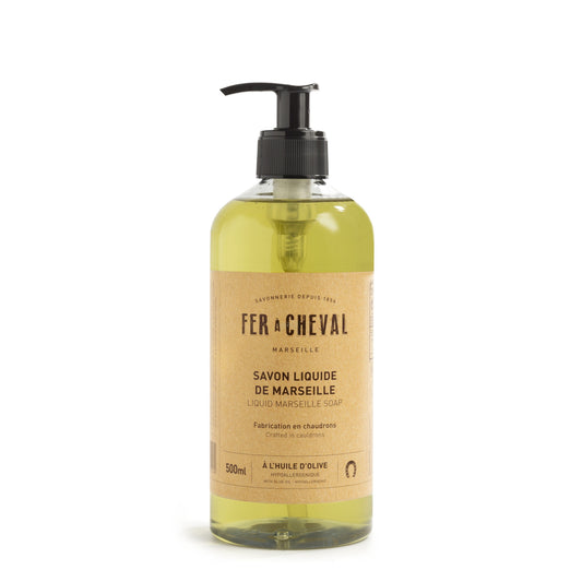 Savon Liquide de Marseille à l'Huile d'Olive 500ml - Savonnerie Fer à Cheval